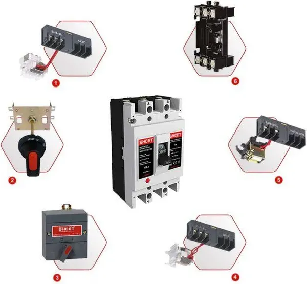 Выключатель автоматический SHCET 57-35 3Р 160А 25kA / S0000571