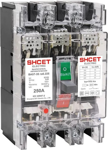 Выключатель автоматический SHCET 57-35 3Р 200А / S0001885 - фото