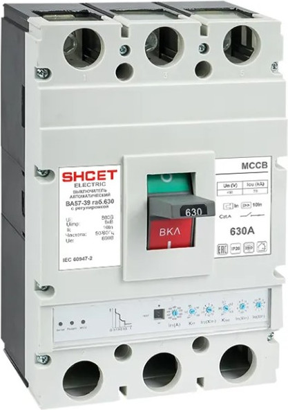 Выключатель автоматический SHCET 57-39 3Р 630А 70kA / S0000607 - фото