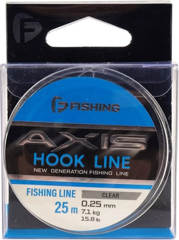 Леска монофильная F-Fishing Axis Hook Line Clear 25м / FTLC-025
