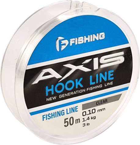 Леска монофильная F-Fishing Axis Hook Line Clear 50м / FAC-010 - фото