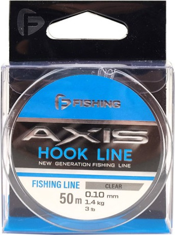 Леска монофильная F-Fishing Axis Hook Line Clear 50м / FAC-010