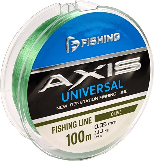 Леска монофильная F-Fishing Axis Universal Line Olive 100м 0.35мм / FRLO-035 - фото