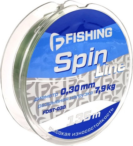 Леска монофильная F-Fishing Spin Line 135м 0.30мм / FDST-030 - фото