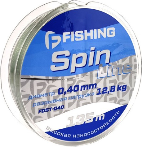 Леска монофильная F-Fishing Spin Line 135м 0.40мм / FDST-040 - фото