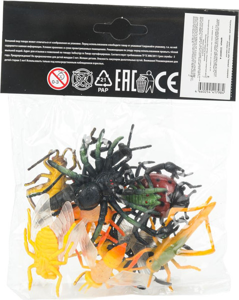 Набор фигурок игровых Рассказы о животных Насекомые / 2210Z0337-R