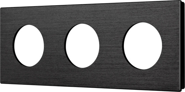 Рамка для выключателей и розеток Arlight FRM-PRESTO-ALR-3-BK / 043872 - фото