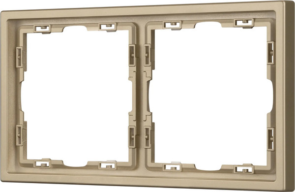 Рамка для выключателей и розеток Arlight FRM-NOBE-SFPL-2-GD / 054217 - фото