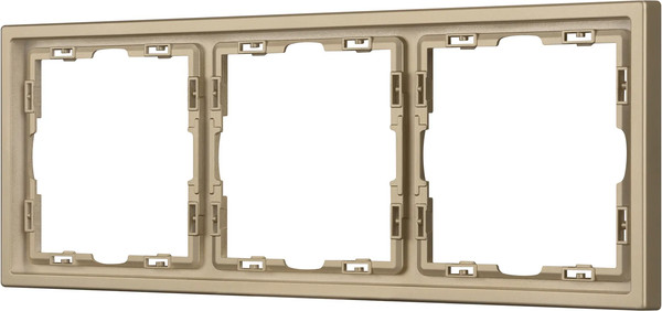 Рамка для выключателей и розеток Arlight FRM-NOBE-SFPL-3-GD / 054221 - фото