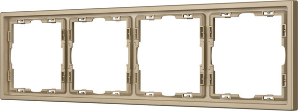 Рамка для выключателей и розеток Arlight FRM-NOBE-SFPL-4-GD / 054225 - фото