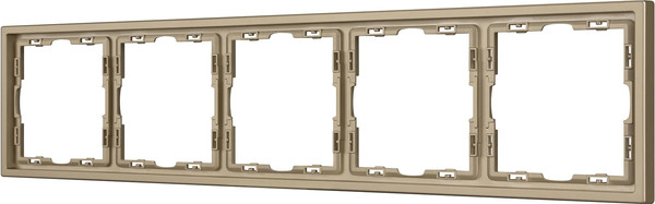 Рамка для выключателей и розеток Arlight FRM-NOBE-SFPL-5-GD / 054229 - фото