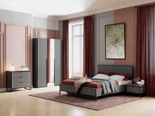 Двуспальная кровать Мебельград Нора 160х200