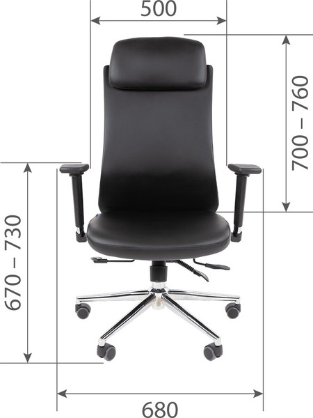 Кресло офисное Chairman 500LUX