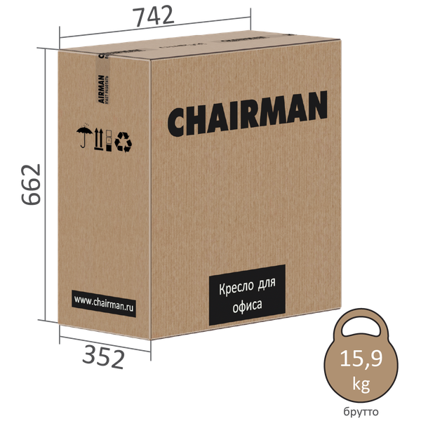 Кресло офисное Chairman 500LT 