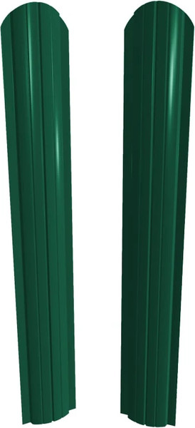 Штакетник металлический Скайпрофиль Европланка-Ислочь 108 Пэ RAL6005/RAL6005 - фото