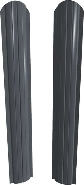 Штакетник металлический Скайпрофиль Европланка-Ислочь 108 Пэ RAL7024/RAL7024 - фото