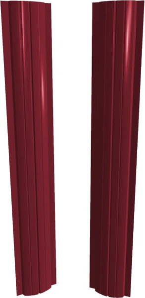 Штакетник металлический Скайпрофиль Европланка-Ислочь 108 прямой Пэ RAL3005/3005 - фото