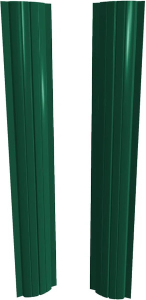 Штакетник металлический Скайпрофиль Европланка-Ислочь 108 прямой Пэ RAL6005 - фото