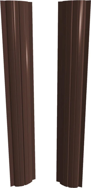 Штакетник металлический Скайпрофиль Европланка-Ислочь 108 прямой Пэ RAL8017/8017 - фото