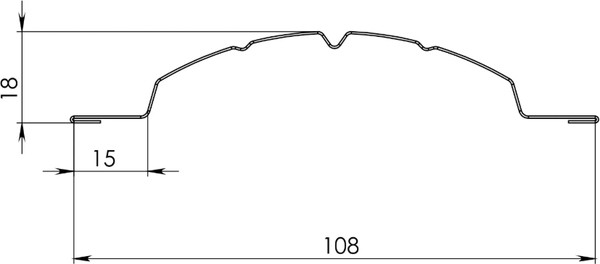 Штакетник металлический Скайпрофиль Европланка-Ислочь 108 прямой Пэ RAL8017/8017