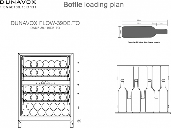 Винный шкаф DUNAVOX DAUF-39.119DB.TO