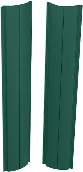 Штакетник металлический Скайпрофиль Европланка-Свитязь 130 прямой Пэ RAL6005/6005 - фото