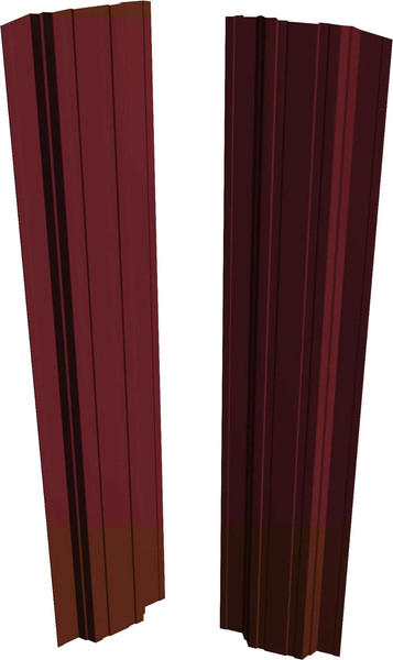 Штакетник металлический Скайпрофиль П-образный 111 Престиж прямой Пэ-RAL3005/3005 - фото