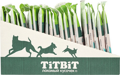 Лакомство для собак TiTBiT Dental+ Трубочка с мясом индейки / 13991