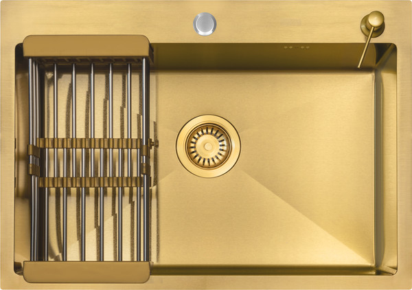 Мойка кухонная Arfeka ECO AR 70x50+ CL AR+DS AR  - фото