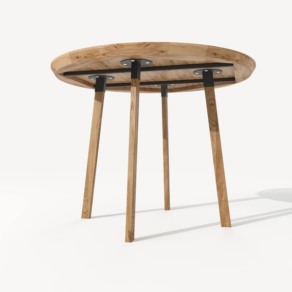 Обеденный стол SemWood СОБ/Д-М10/1000.1000Е/К