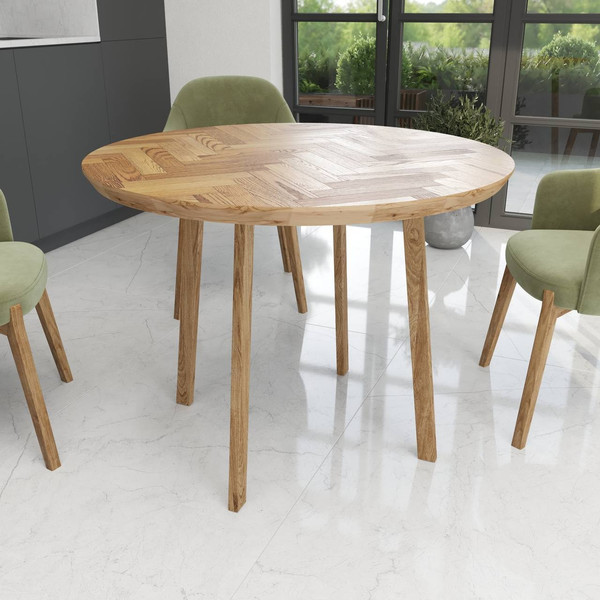 Обеденный стол SemWood СОБ/Д-М10/1000.1000Е/К