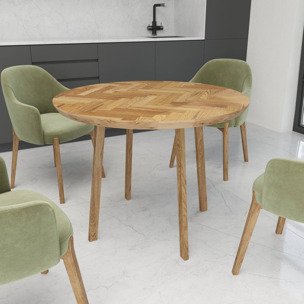 Обеденный стол SemWood СОБ/Д-М10/1000.1000Е/К