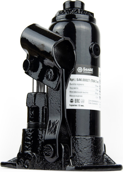 Бутылочный домкрат БелАК БАК.00027