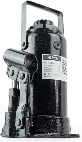 Бутылочный домкрат БелАК БАК.00048
