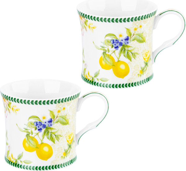 Набор кружек Elan Gallery Лимоны New Bone China / 420630_2 - фото