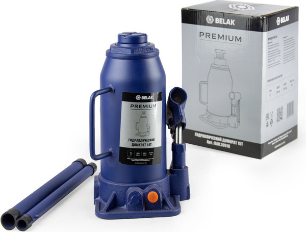 Бутылочный домкрат БелАК Premium 15т / BAK.30018