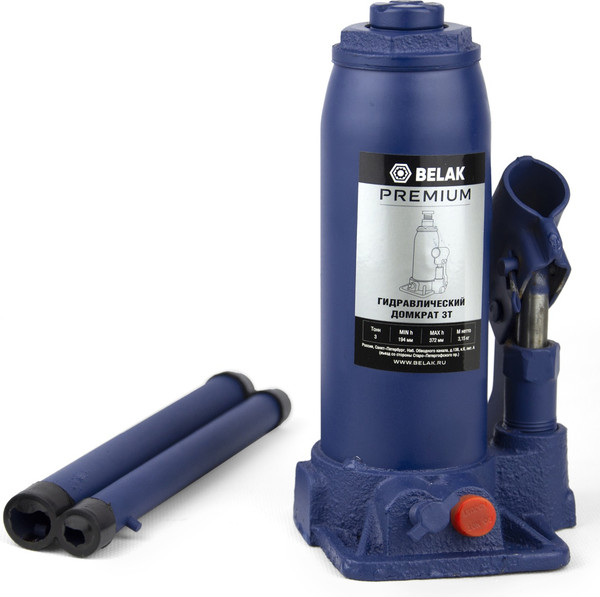 Бутылочный домкрат БелАК Premium 3т / BAK.30011 - фото