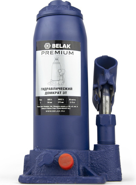 Бутылочный домкрат БелАК Premium 3т / BAK.30011