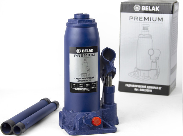 Бутылочный домкрат БелАК Premium 3т / BAK.30011