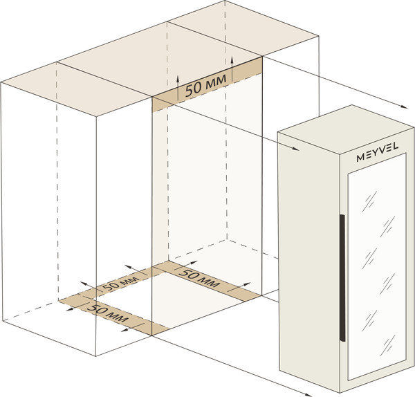 Винный шкаф Meyvel MV12-CBD1