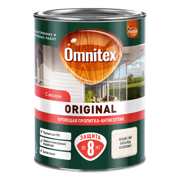 Пропитка для дерева Omnitex Кроющая Original BW - фото