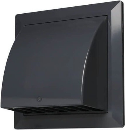 Решетка вентиляционная Storm KF-1717-F125BL с фланцем и обратным клапаном - фото