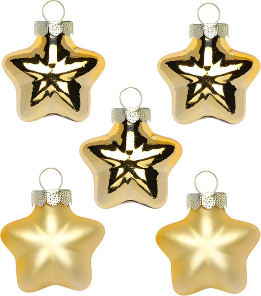 Набор елочных игрушек Inge's Christmas Classic Gold Звезды / 12004P047 - фото