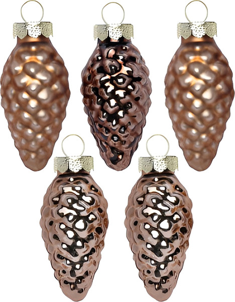 Набор елочных игрушек Inge's Christmas Classic Gold Шишки / 15101P045 - фото