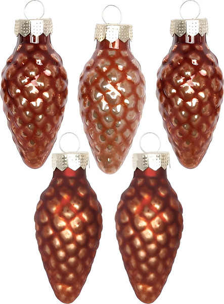 Набор елочных игрушек Inge's Christmas Graceful Glamour Шишки / 16408P045 - фото