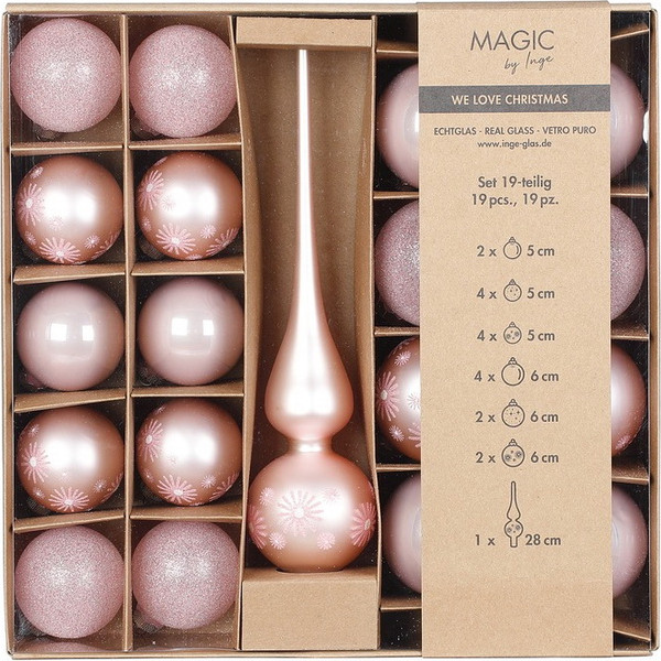 Набор шаров новогодних Inge's Christmas One - Two - Tree! / 40565P416 - фото
