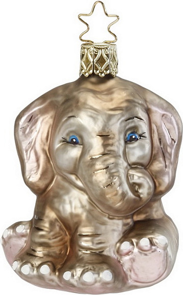 Елочная игрушка Inge's Christmas Animals around the World Слоненок / 10037S013 - фото