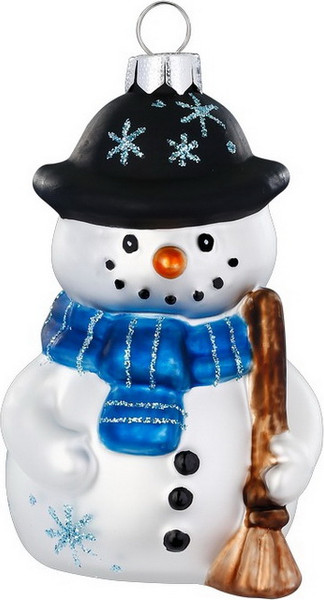 Елочная игрушка Inge's Christmas Figural Glass Ornaments Снеговик / 64980H120 - фото