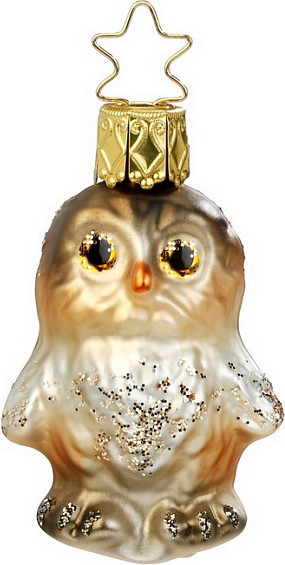 Елочная игрушка Inge's Christmas In the Woods Совенок / 10085S015 - фото