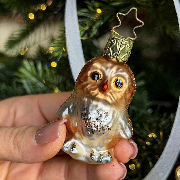 Елочная игрушка Inge's Christmas In the Woods Совенок / 10085S015